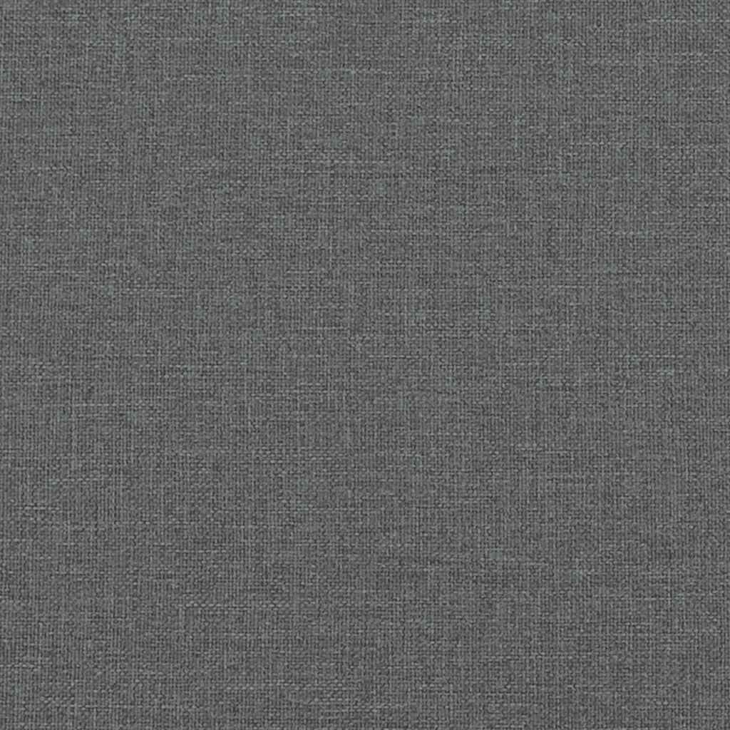 vidaXL Bettgestell ohne Matratze Dunkelgrau 100x200 cm Stoff