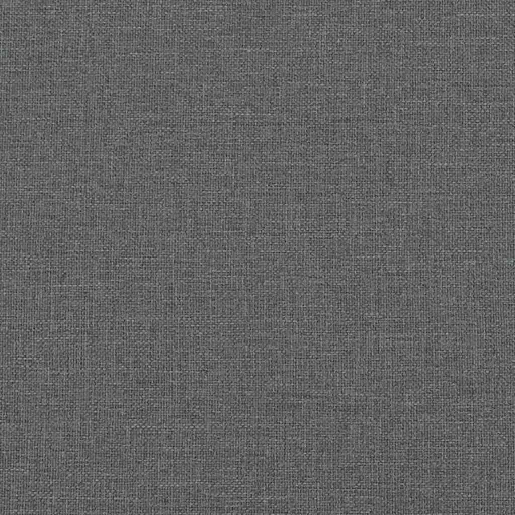 vidaXL Bettgestell ohne Matratze Dunkelgrau 140x190 cm Stoff