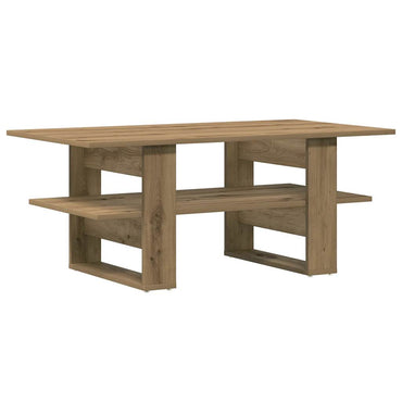vidaXL Table basse chêne artisan 102x55x42 cm, bois d'ingénierie