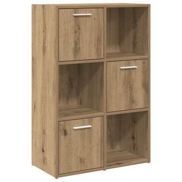 vidaXL Bibliothèque chêne artisan 60,5x30x90 cm Bois d'ingénierie