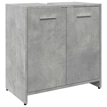 vidaXL Meuble sous lavabo gris béton 60x33x60 cm bois d'ingénierie