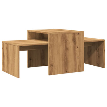 vidaXL Table basse chêne artisan 100x48x40 cm, bois d'ingénierie