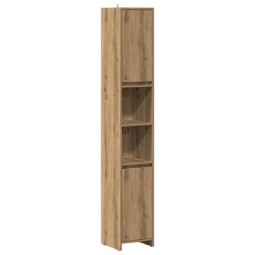 vidaXL Meuble de salle de bain chêne artisan 30x30x183,5 cm en bois d'ingénierie