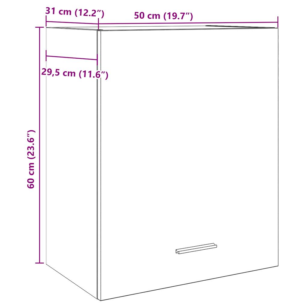 vidaXL Meuble haut Lyon aspect bois de récupération 50x31x60 cm Bois d'ingénierie