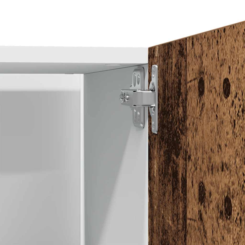 vidaXL Kühlumbauschrank Lyon Altholz-Optik 60x57x207 cm Holzwerkstoff