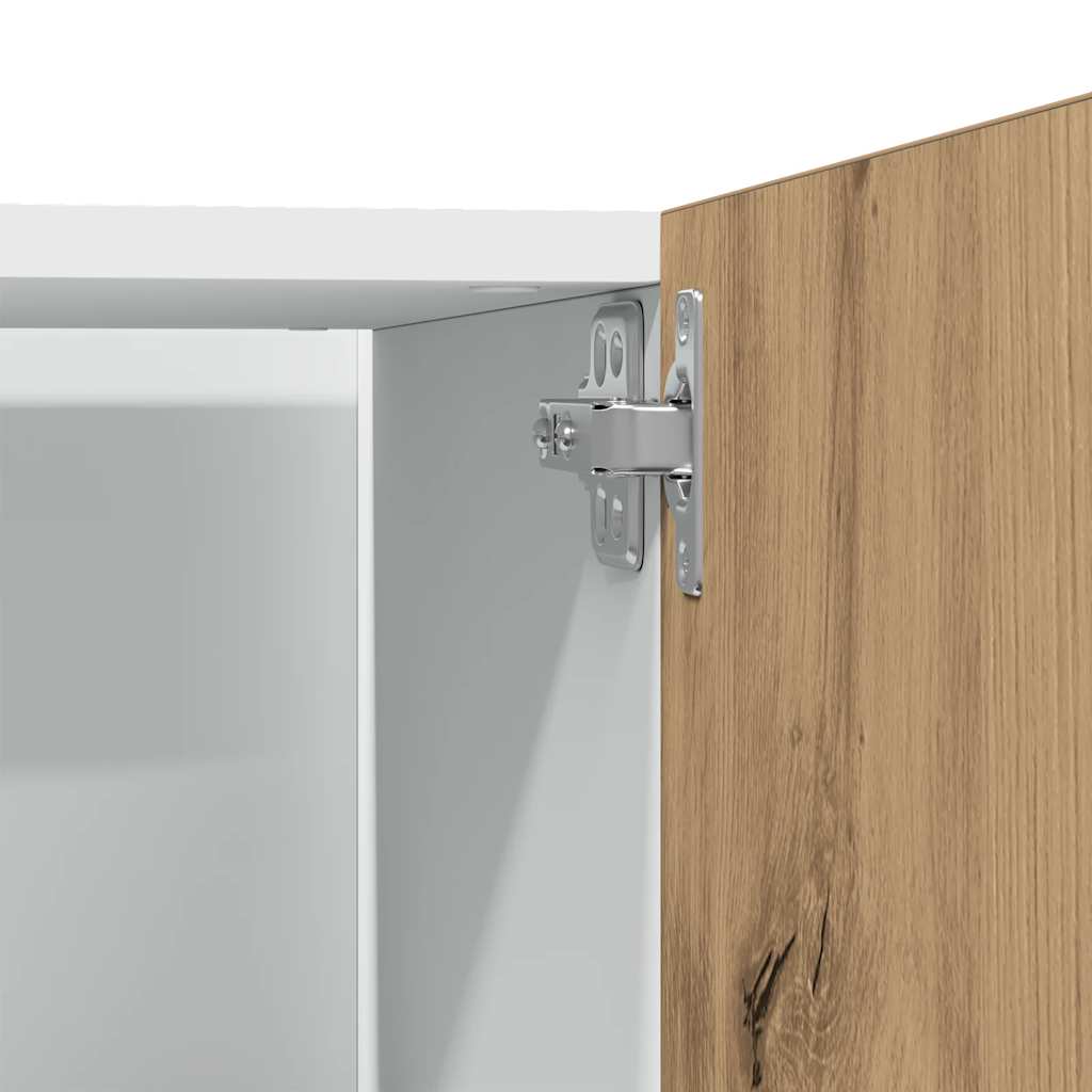 vidaXL Kühlumbauschrank Lyon Artisan-Eiche 60x57x207 cm Holzwerkstoff