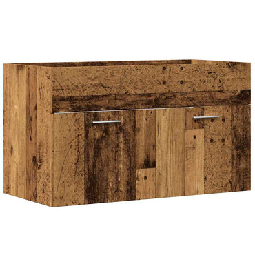 vidaXL Meuble sous-vasque aspect bois de récupération 80x38,5x46 cm