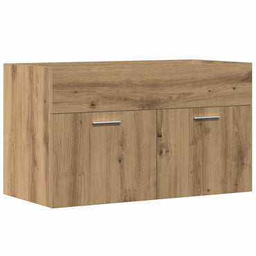 vidaXL Meuble sous-vasque chêne Artisan 80x38,5x46 cm bois d'ingénierie