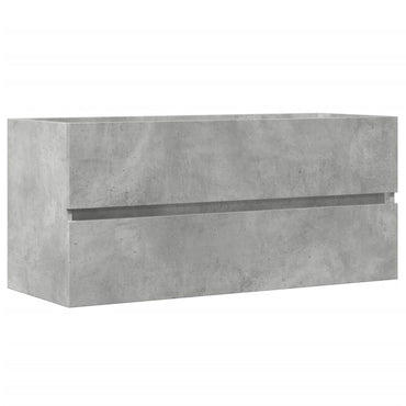 vidaXL Meuble sous lavabo gris béton 100x38,5x45 cm en bois d'ingénierie