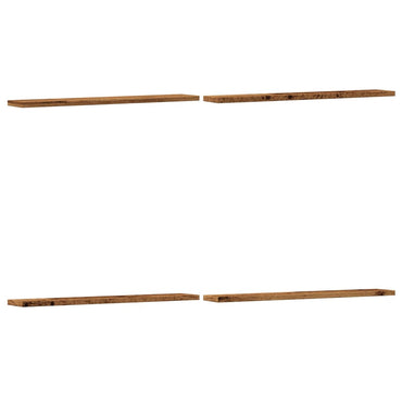 vidaXL Wandregale 4 Stk. Altholz-Optik 60x20x1,5 cm Holzwerkstoff