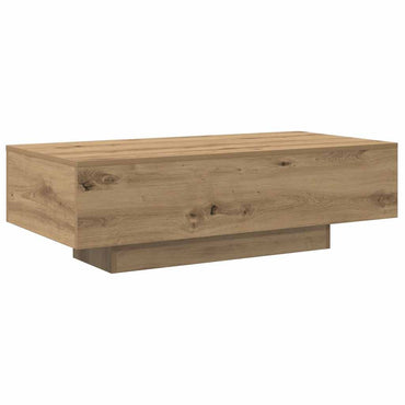 vidaXL Table basse chêne artisan 100x49,5x31 cm bois d'ingénierie