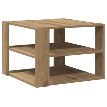 vidaXL Table basse chêne artisan 58x58x40 cm bois d'ingénierie