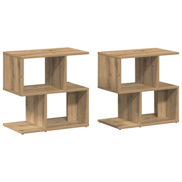 vidaXL Nachttische 2 Stk. Artisan-Eiche 50x30x51,5 cm Holzwerkstoff