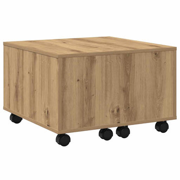 vidaXL Table basse chêne artisan 60x60x38 cm bois d'ingénierie