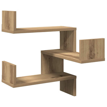 vidaXL Étagère d'angle murale chêne Artisan 40x40x49,5 cm, bois d'ingénierie