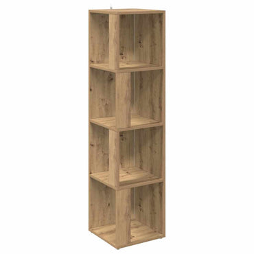 vidaXL Eckregal Artisan-Eiche 33x33x132 cm Holzwerkstoff