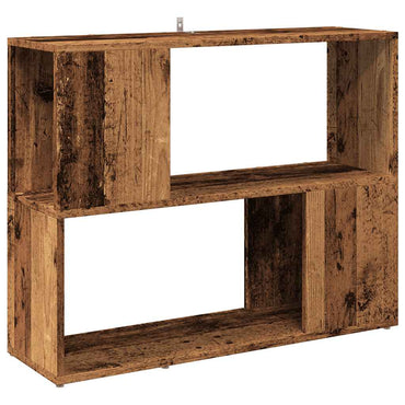 vidaXL Bücherregal/Raumteiler Altholz-Optik 80x24x63 cm