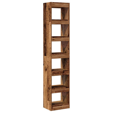 vidaXL Bibliothèque/séparateur de pièce aspect bois de récupération 40x30x198 cm