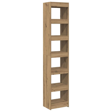 vidaXL Bücherregal/Raumteiler Artisan-Eiche 40x30x198 cm