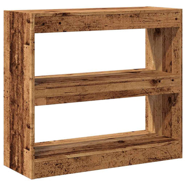 vidaXL Bibliothèque/Séparateur de pièce aspect bois recyclé 80x30x72 cm