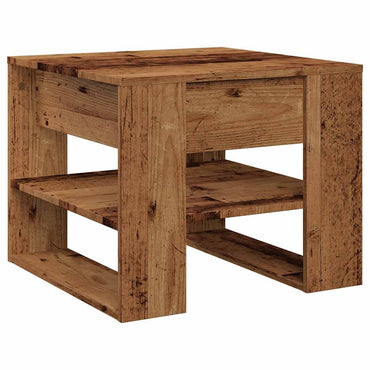 vidaXL Table basse aspect bois de récupération 55,5x55x45 cm Bois d'ingénierie