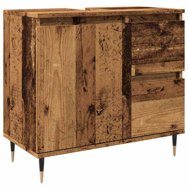 vidaXL Meuble de salle de bain aspect bois de récupération 65x33x60 cm bois d'ingénierie