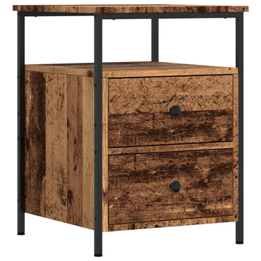 vidaXL Table de chevet aspect bois recyclé 44x45x60 cm Bois d'ingénierie