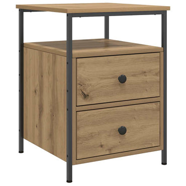 vidaXL Table de chevet Chêne Artisan 44x45x60 cm Bois d'ingénierie