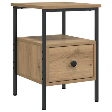 vidaXL Nachttisch Artisan-Eiche 34x36x50 cm Holzwerkstoff