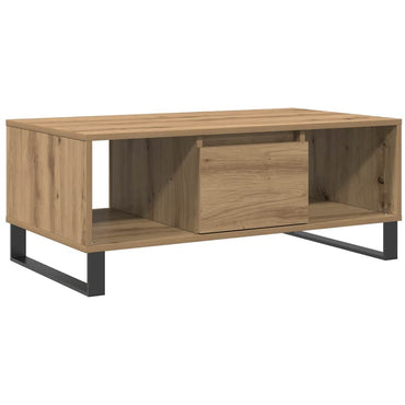 vidaXL Table basse chêne artisan 90x50x36,5 cm bois d'ingénierie