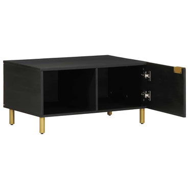 vidaXL Table basse noir 80x50x40 cm Bois d'ingénierie