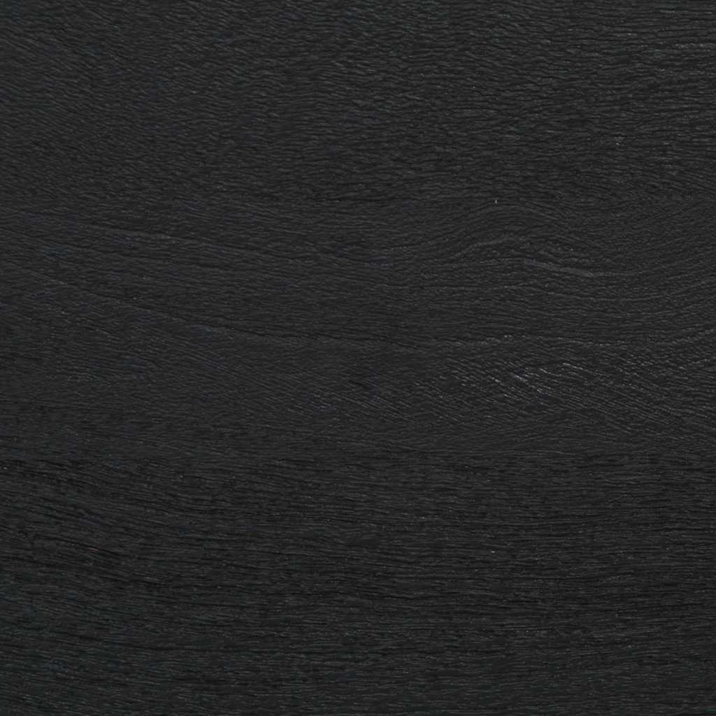Badschrank Schwarz 38x33x160 cm Massivholz Mango