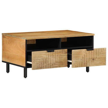 vidaXL Couchtisch Braun 80x54x40 cm Massivholz Mango