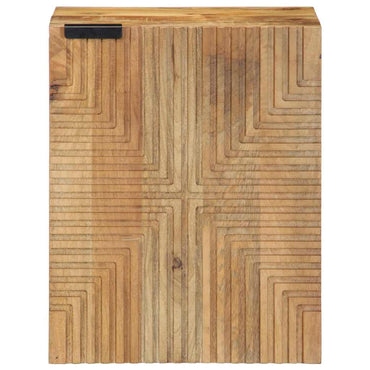vidaXL Bad-Hängeschrank Braun 38x33,5x48 cm Massivholz Mango