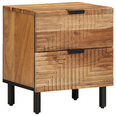 vidaXL Nachttische 2 Stk. 40x33x46 cm Massivholz Akazie