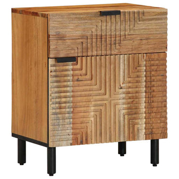 vidaXL Nachttisch Braun 50 x 33 x 60 cm Massivholz Akazie
