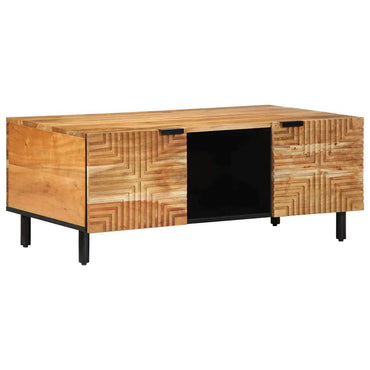 vidaXL Table basse marron 100 x 54 x 40 cm Bois d'acacia massif