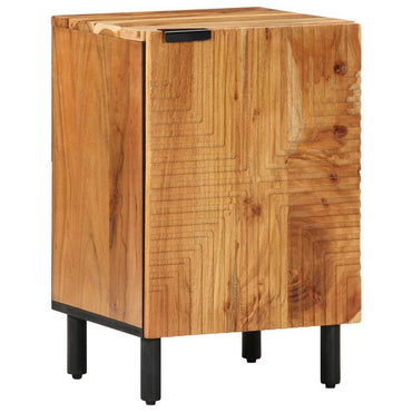 vidaXL Waschbeckenschrank mit Regal Massivholz Akazie Holzwerkstoff