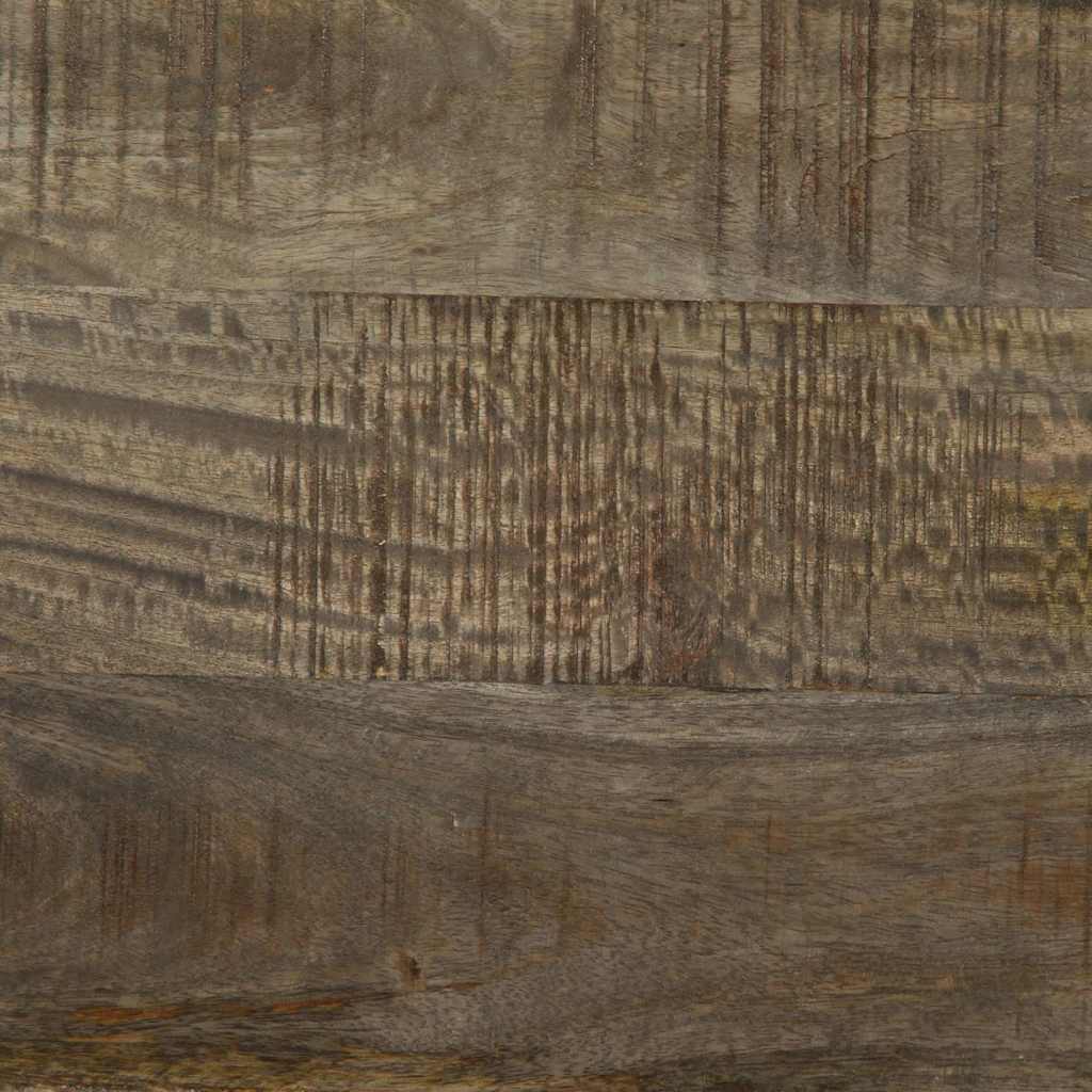 TV-Schrank Hellgrau 80x31,5x46 cm Massivholz Mango