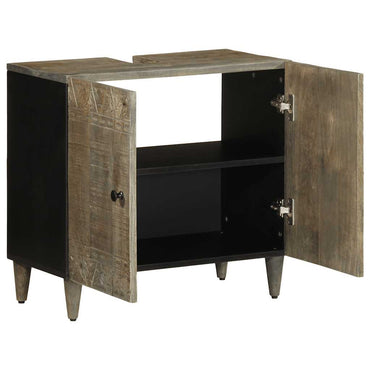 vidaXL Meuble sous-lavabo 62x33x58 cm Bois de manguier massif