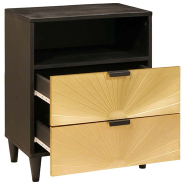 vidaXL Nachttisch mit Schubladen 50 x 33 x 62 cm Massivholz Mango