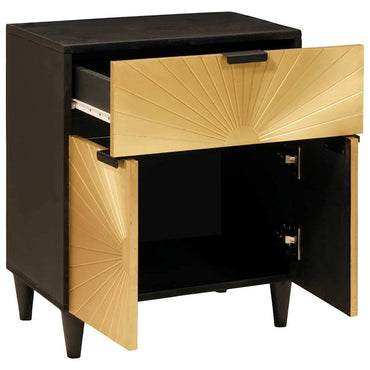 vidaXL Nachttisch mit Schubladen 50 x 33 x 60 cm Massivholz Mango