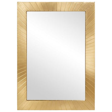 vidaXL Badezimmer Spiegel Schwarz und Gold 50 x 2,5 x 70 cm