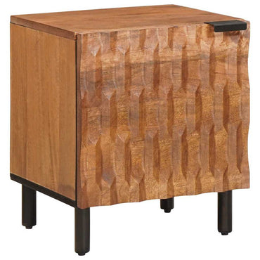 vidaXL Nachttisch 2 pcs Braun 40 x 33 x 46 cm Massivholz Mango