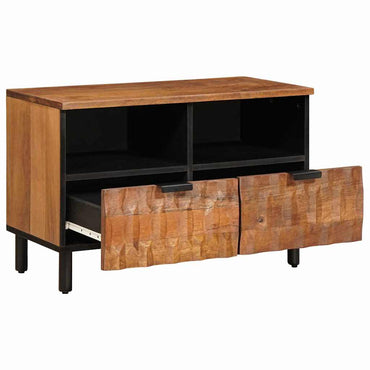 vidaXL TV-Schränk mit Regal Akazienbraune Oberfläche 70 x 33 x 46 cm