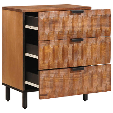 vidaXL Nachttisch Braun 50 x 33 x 62 cm Massivholz Mango