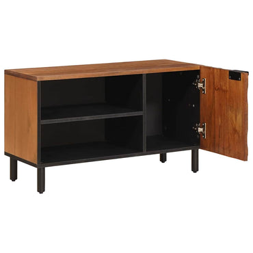 vidaXL TV-Schränk mit Tür Akazienbraune Oberfläche 80 x 33 x 46 cm