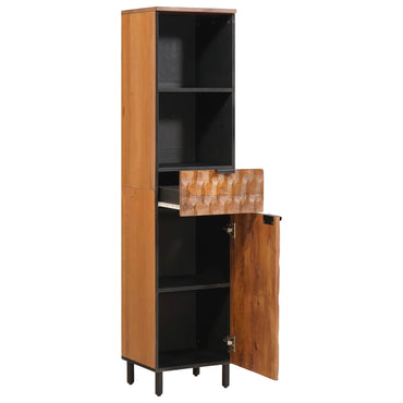 vidaXL Badezimmerschrank Braun 38 x 33 x 160 cm Massivholz Mango