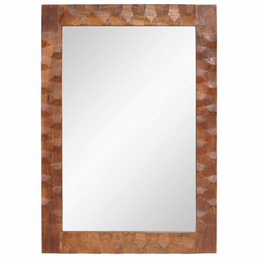 vidaXL Badezimmer Spiegel Akazienbraune Oberfläche 50 x 70 x 2,5 cm