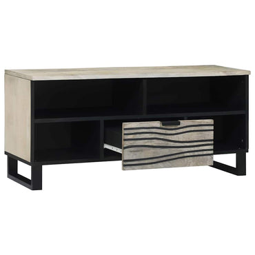 vidaXL TV-Einheiten mit Schubladen Weiß 105 x 33 x 46 cm Holzwerkstoff